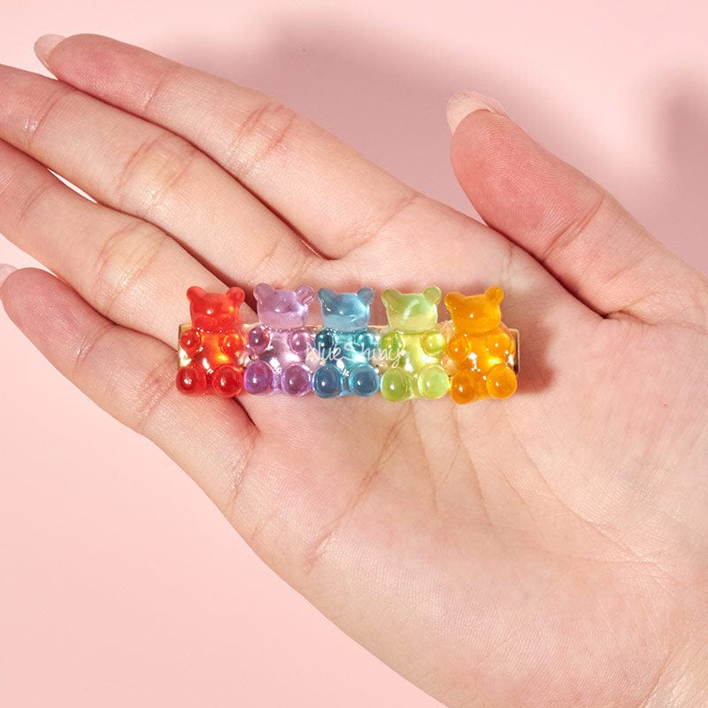 Small 2Pcs Gummy Bear Hair Clips丨NueShiny