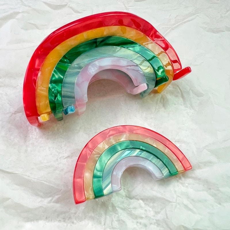 Cute Rainbow Semicircle Barrette Hair Clip丨NueShiny