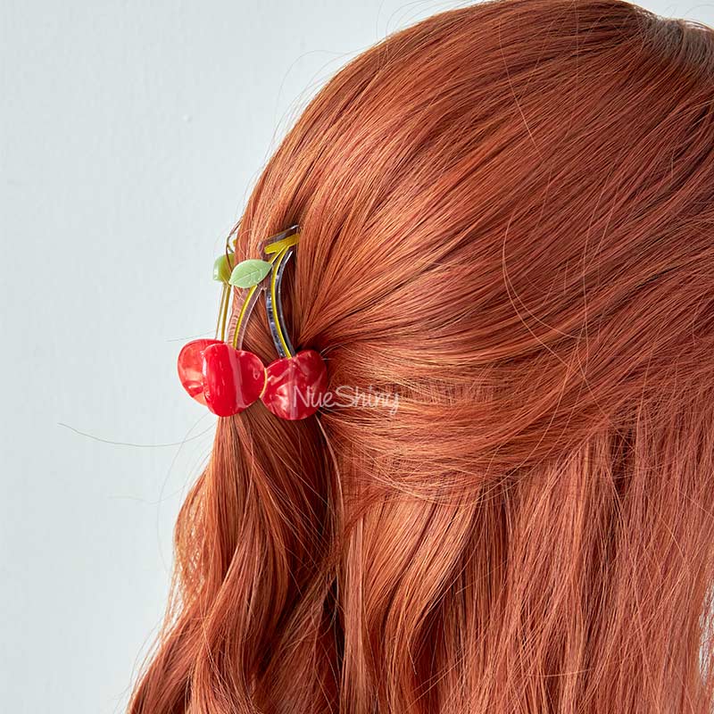 Small Cherry-red Cherry  Hair Claw丨NueShiny