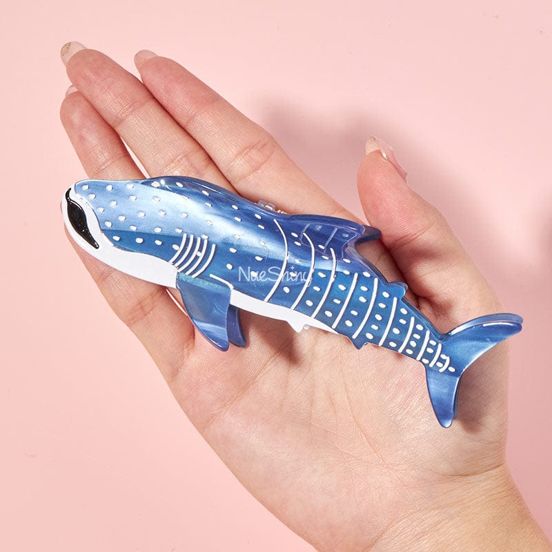 Jumbo Blue Whale Shark Ocean Series Hair Claw丨NueShiny