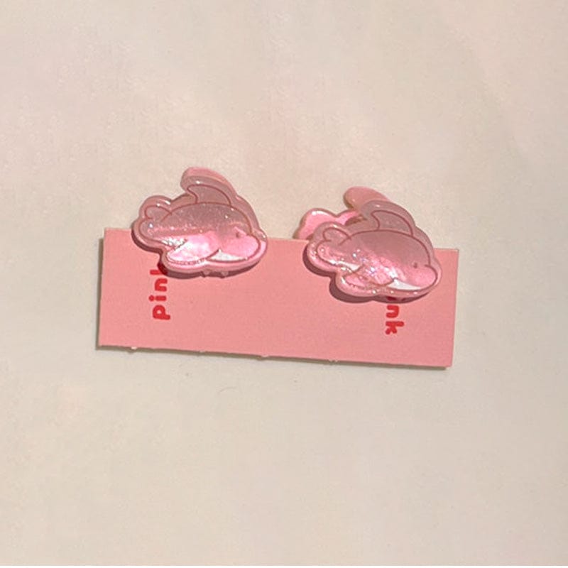 Cute Mini Two Little Pink Fishes Hair Claw丨NueShiny