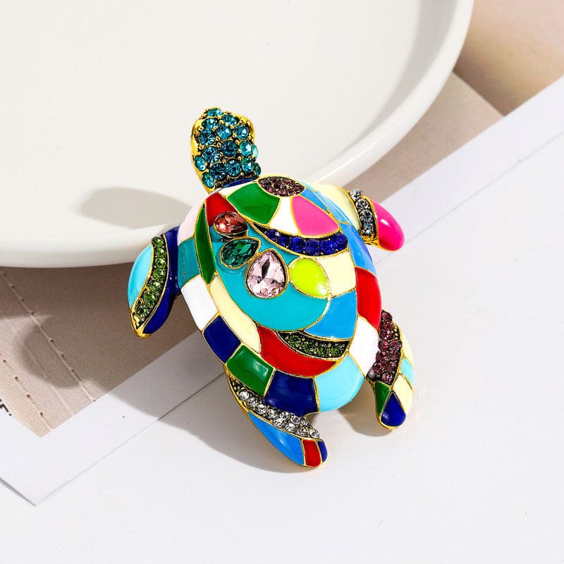 Colorful Turtle Brooch Pin for Art Enthusiasts丨NueShiny