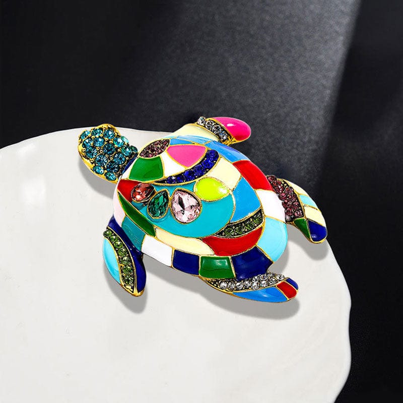 Colorful Turtle Brooch Pin for Art Enthusiasts丨NueShiny