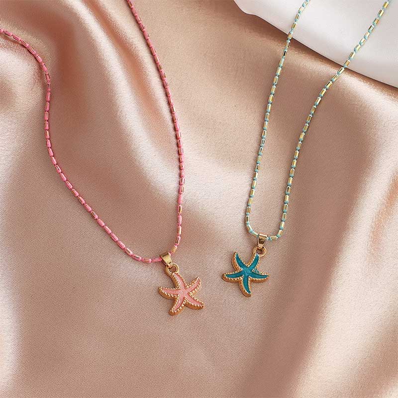 Ocean Series Starfish Necklace for Best Friends丨NueShiny