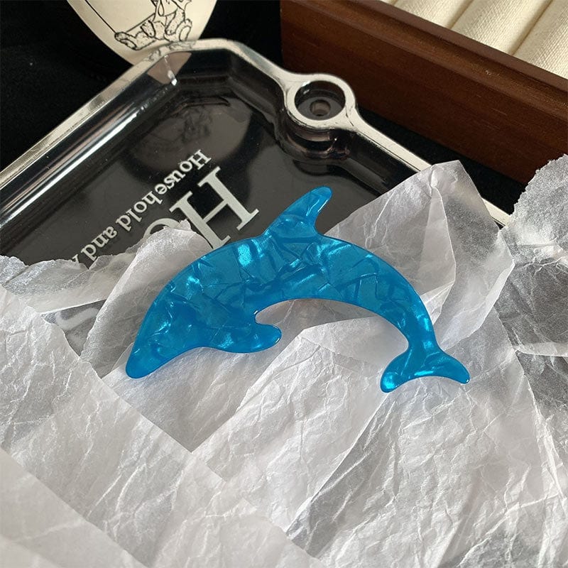 2Pcs Blue Dolphin Hair Clips | NueShiny