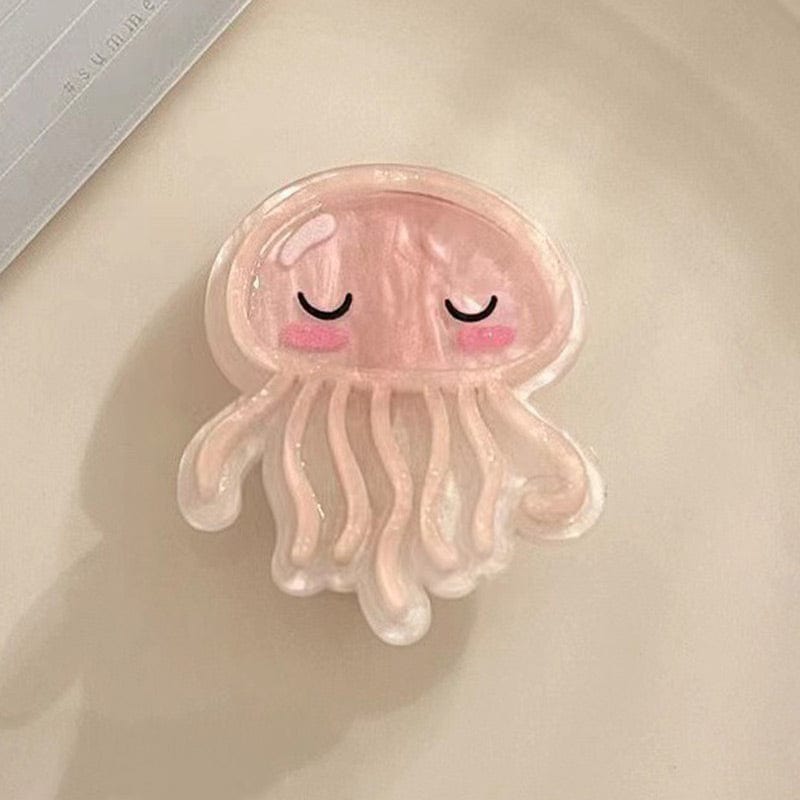 2Pcs Cute Pink Octopus Hair Clips | NueShiny