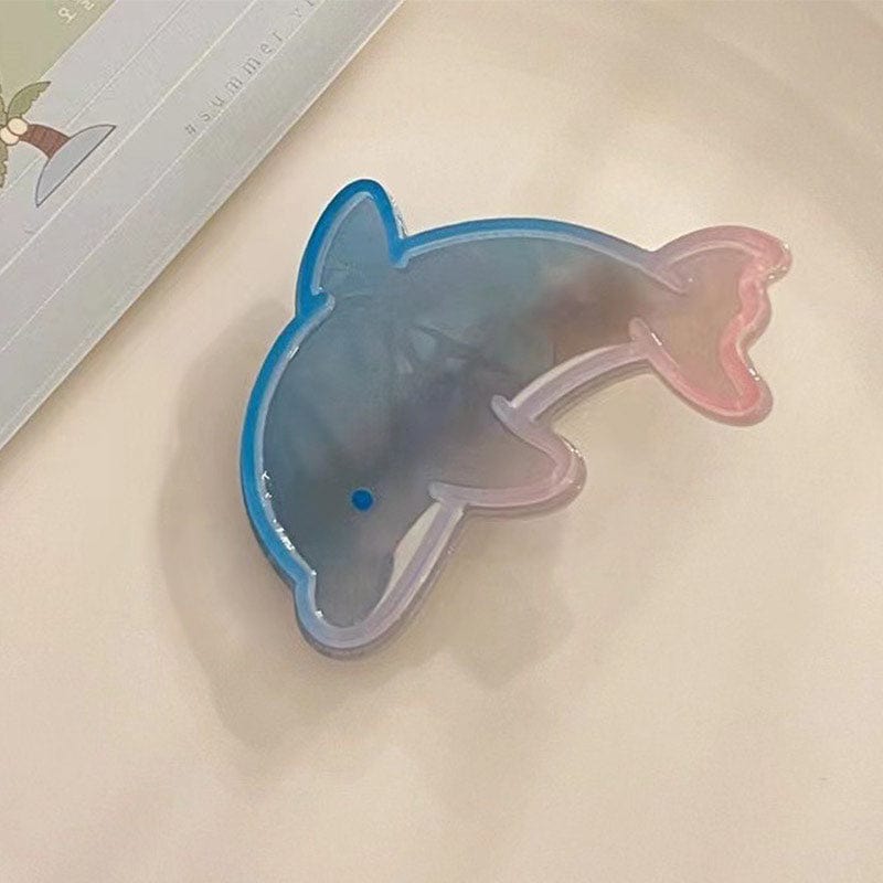 2Pcs Cute Blue Dolphin Hair Clips | NueShiny