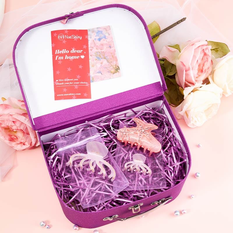 Marine Magic: Octopuses and Starfish 3Pcs Hair Claw Gift Set | NueShiny