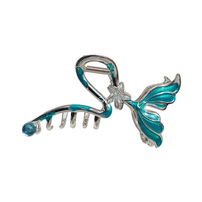 Aqua Symphony Graceful Starfish Mermaid Metal Hair Claw丨NueShiny