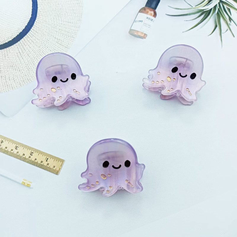 3Pcs Cute Jellyfish Mini Hair Claws 丨NueShiny