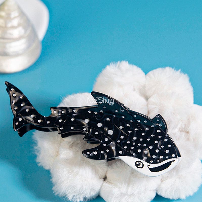 New Unique Diamond Cute Whale Shark Fashionable Hair Claw丨NueShiny