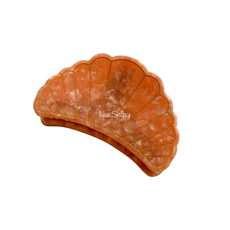 Japanese Pink Seashell Elegance Hair Claw | NueShiny