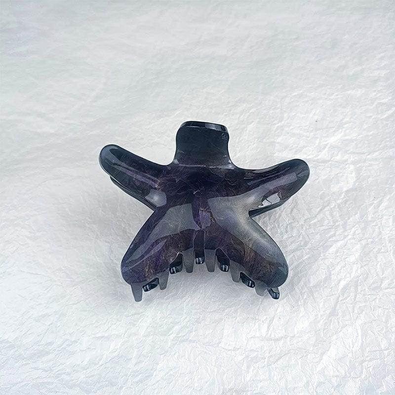 Starry Sea Black Starfish Hair Claw | NueShiny