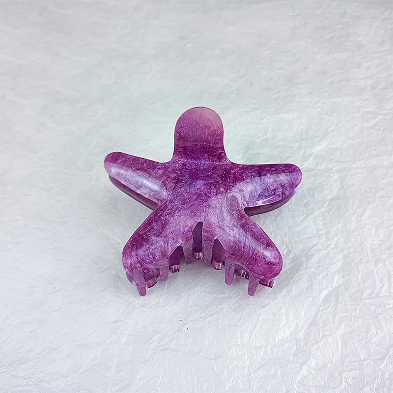 Glistening Starburst Purple Hair Claw | NueShiny