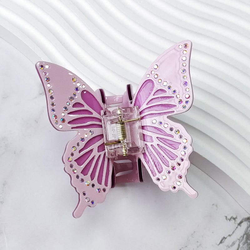 Bling Purple Butterfly Hair Claw丨NueShiny