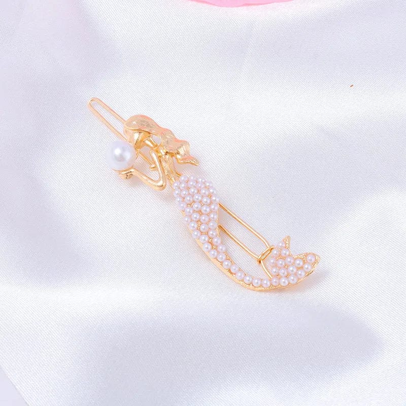 Delicate Opulent Pearl Mermaid Hair Clip丨NueShiny