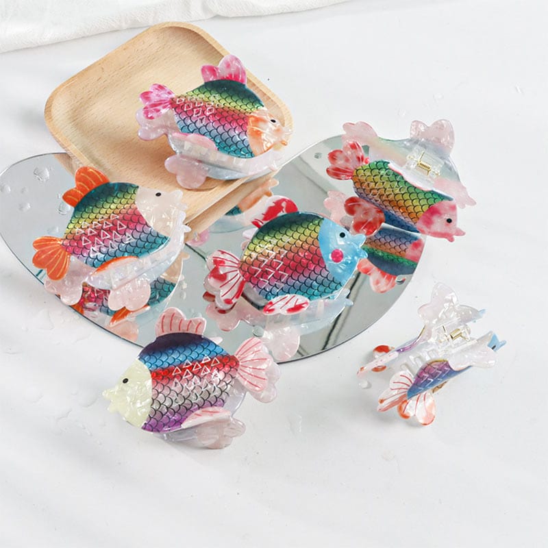 Medium Colorful Goldfish Hair Claw丨NueShiny