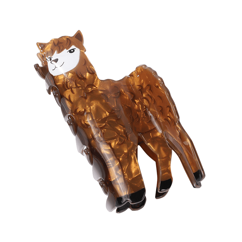 Medium  brown Alpaca Hair Claw | NueShiny