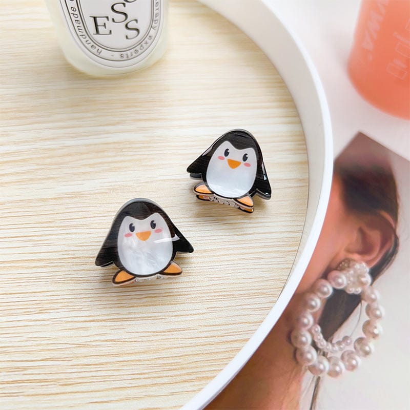 4Pcs Mini Penguin Hair Claws丨NueShiny