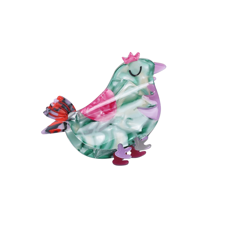 Medium  Green Chicken Hair Claw | NueShiny