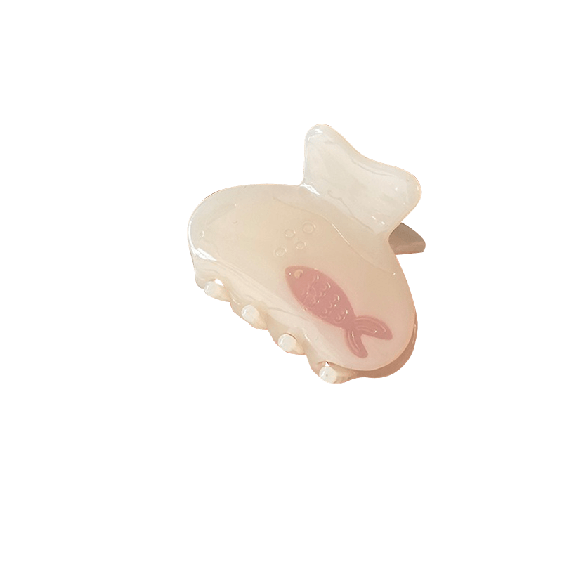 Mini Milky White Small Goldfish Tank Hair Claw | NueShiny