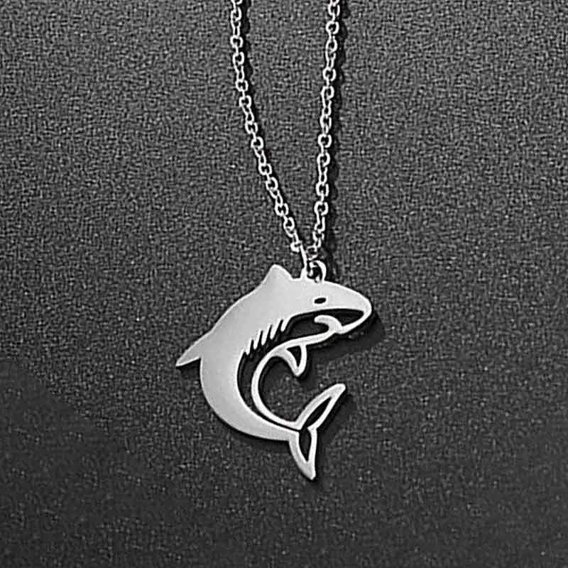 Stainless Steel Shark Necklace | NueShiny