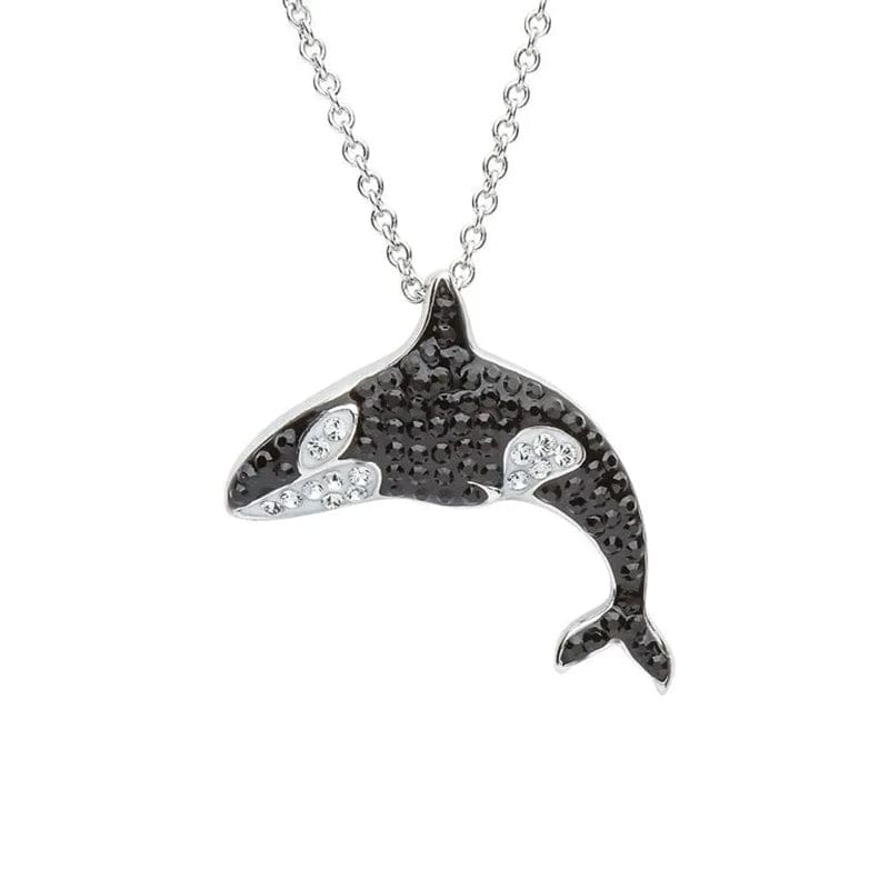 Orca Whale Necklace With Crystals | NueShiny