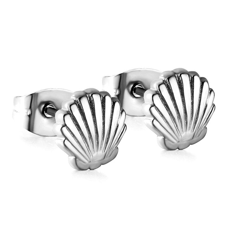 Sterling Silver Shell Earrings | NueShiny