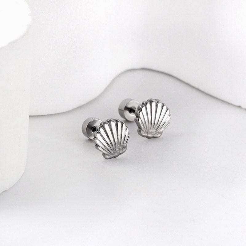 Sterling Silver Shell Earrings | NueShiny