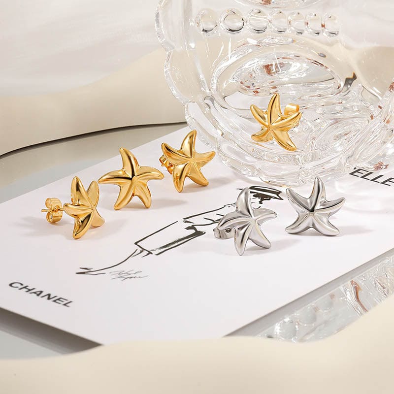 Solid Color Starfish Earrings | NueShiny