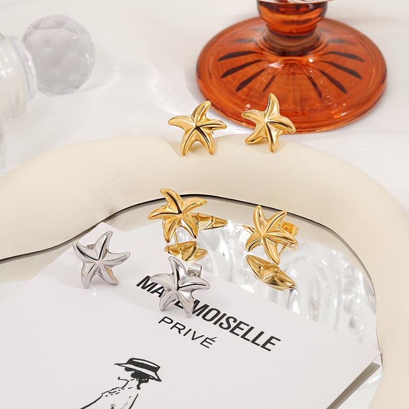 Solid Color Starfish Earrings | NueShiny