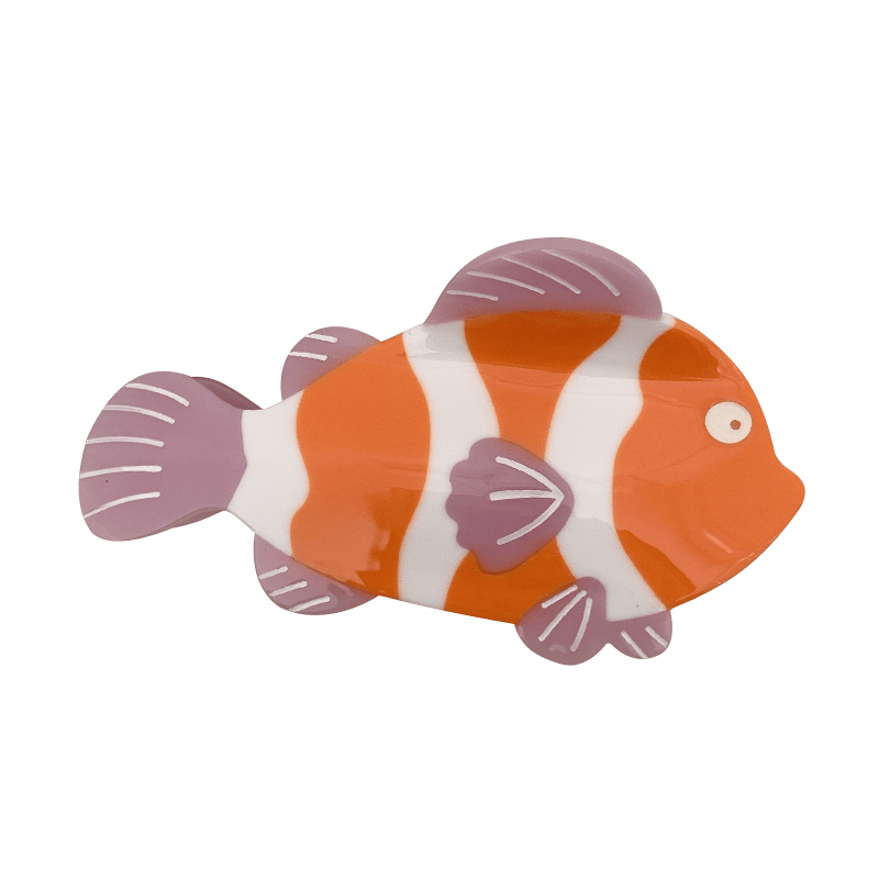 Medium Orange Clownfish Hair Claw | NueShiny