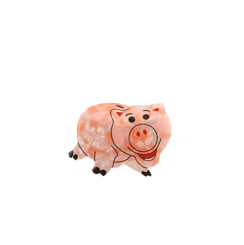 Small Light Pink Piglet Hair Claw | NueShiny