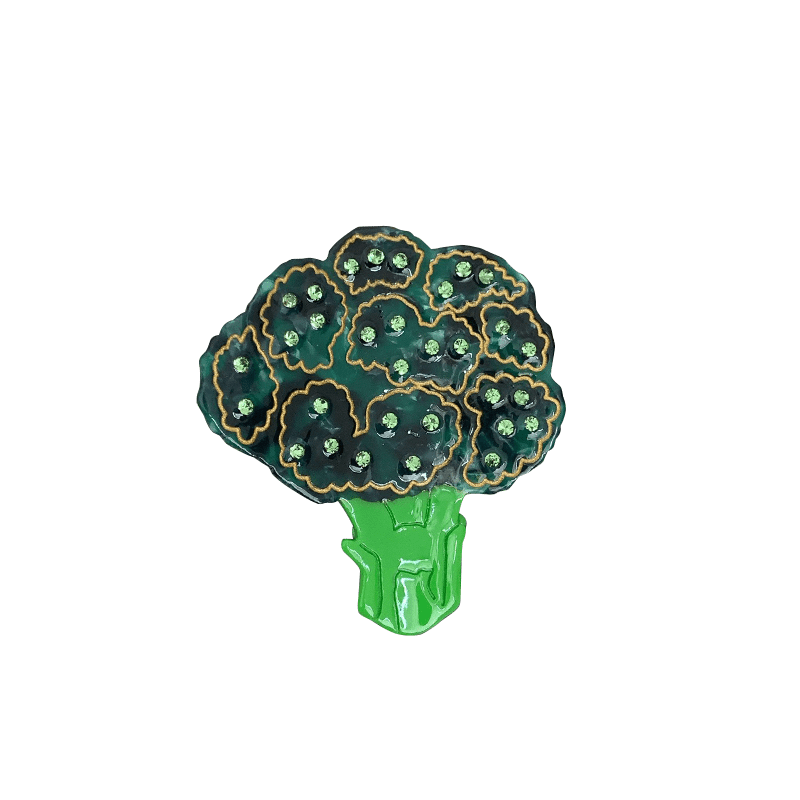 Small Green Broccoli Hair Claw | NueShiny