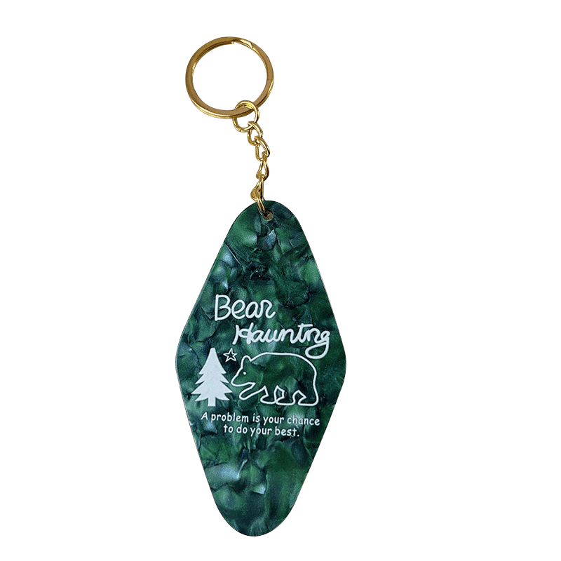 Green Acrylic Keychain | NueShiny