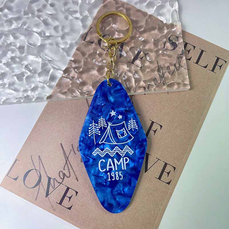 Blue Acrylic Keychain | NueShiny