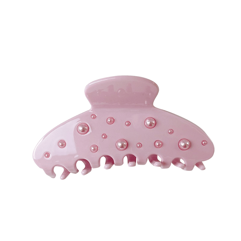 Large Pink Pearl Hair Claw | NueShiny