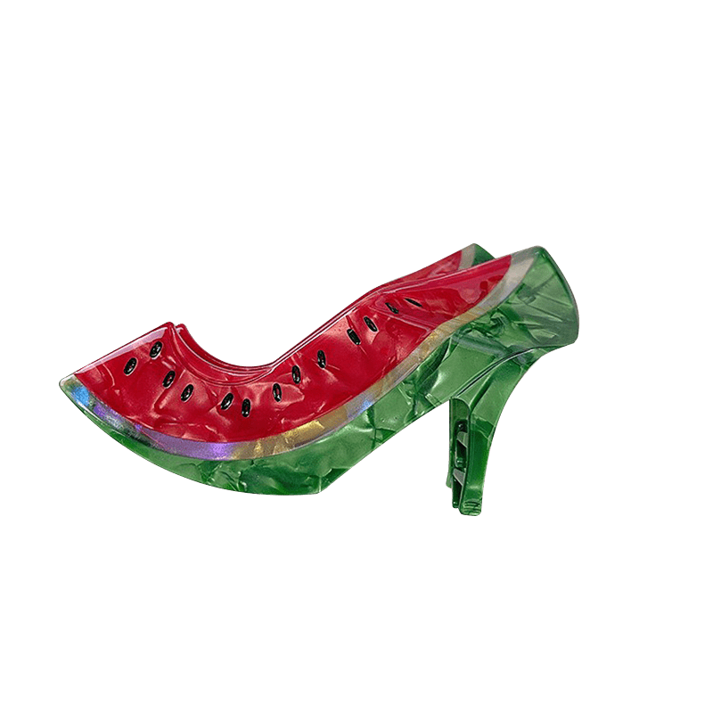 Jumbo Watermelon High Heel Hair Claw | NueShiny