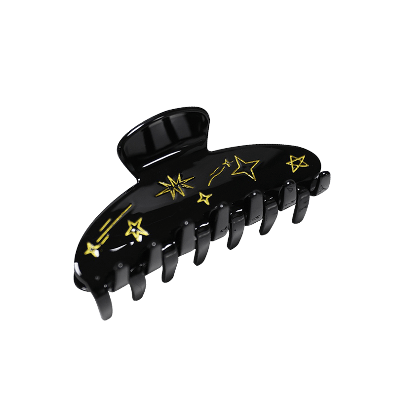 Medium Black Shooting Star Hair Claw | NueShiny