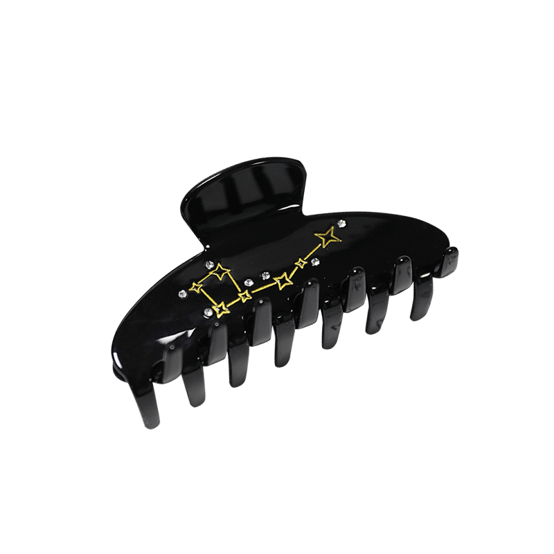 Medium Black Seven-Star Hair Claw | NueShiny