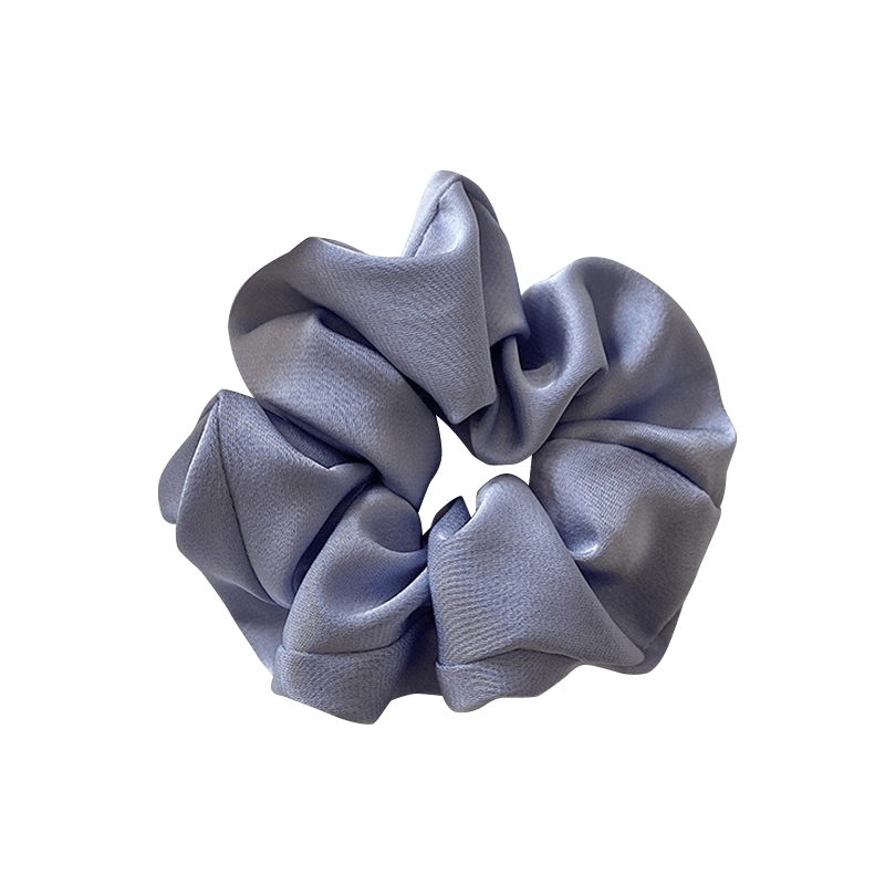 Navy Blue Satin Hair Tie | NueShiny