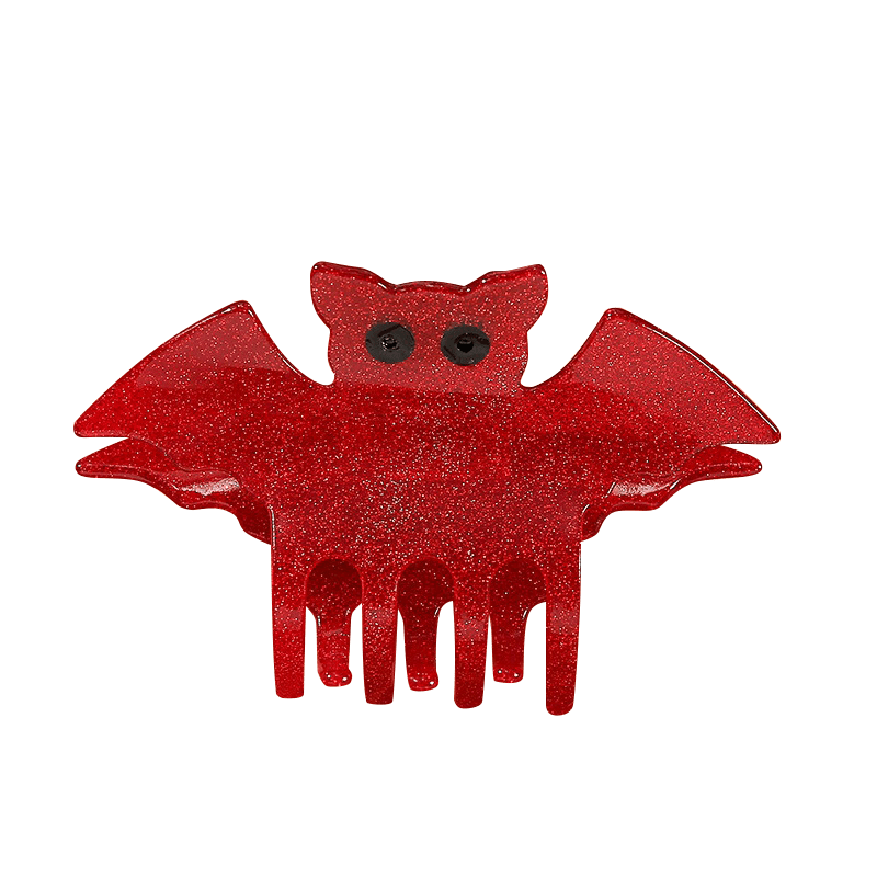 Medium Red Bat Hair Claw | NueShiny