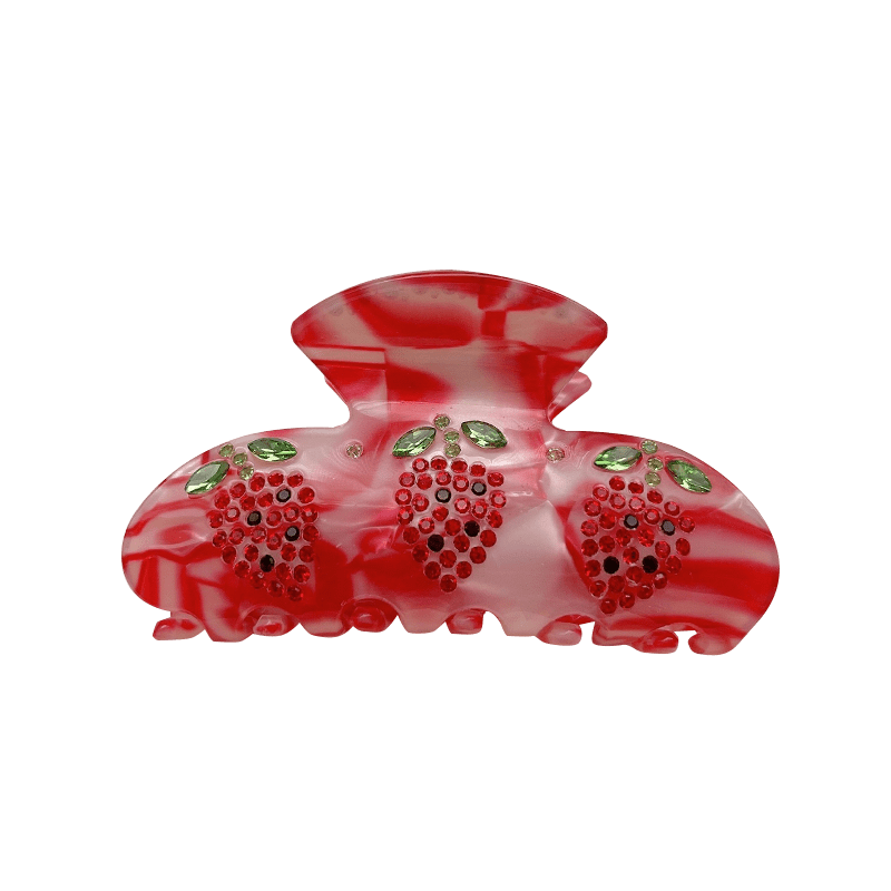 Small Red Strawberry Hair Claw | NueShiny