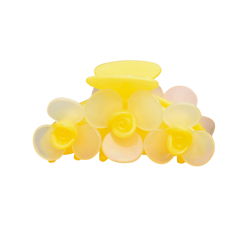 Medium Yellow Petal Hair Claw | NueShiny