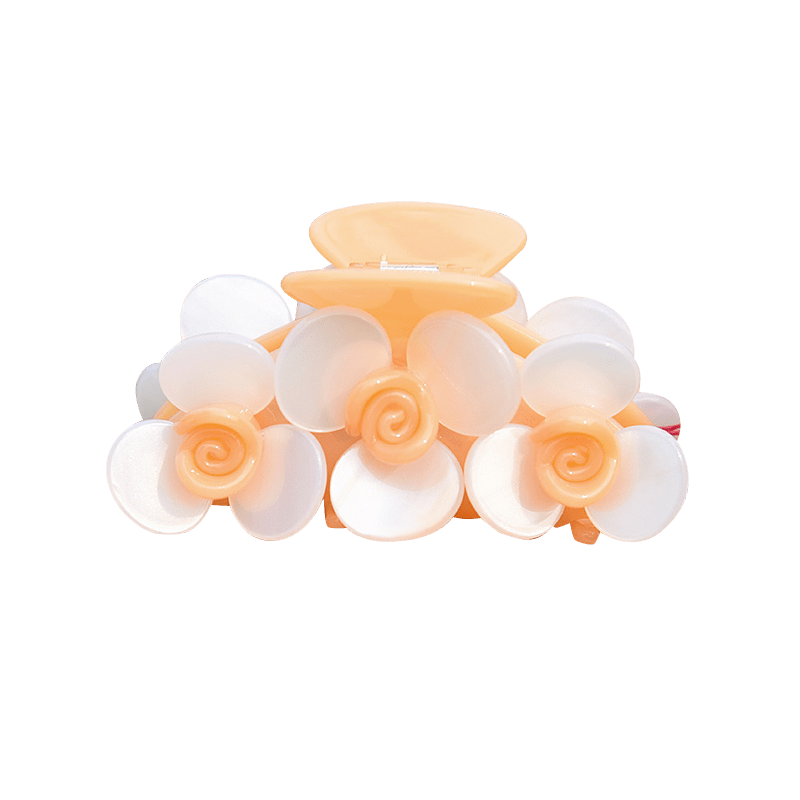 Medium White Petal Hair Claw | NueShiny