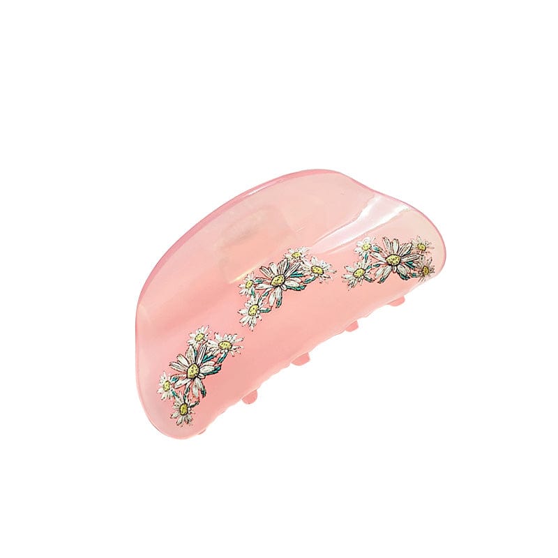 Medium Pink Chrysanthemum Hair Claw | NueShiny