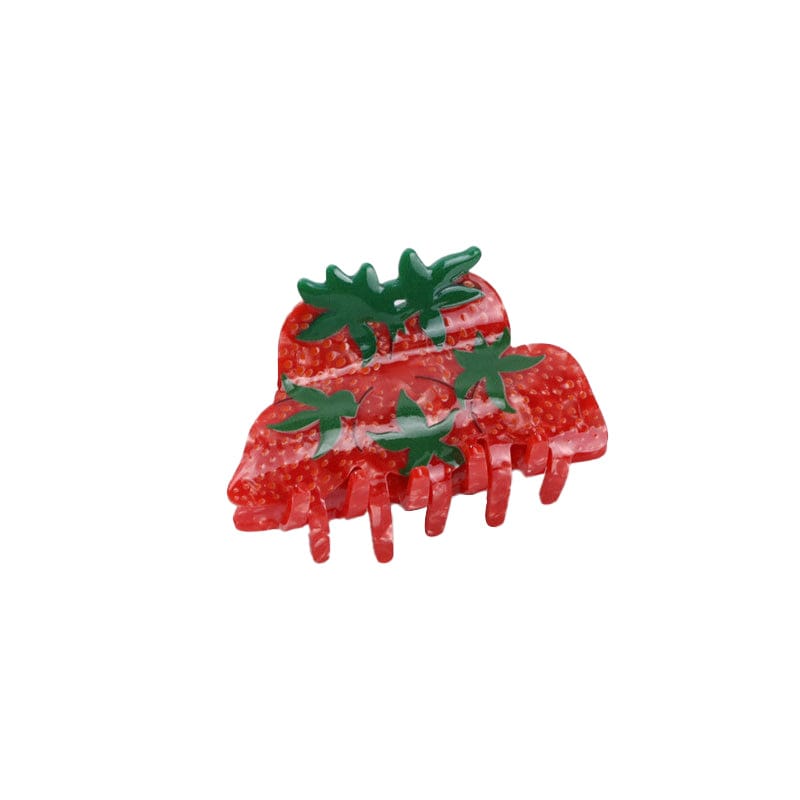 Medium Red Strawberry Hair Claw | NueShiny