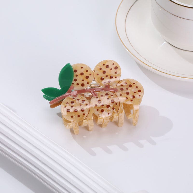 Medium Brown Lychee Hair Claw | NueShiny