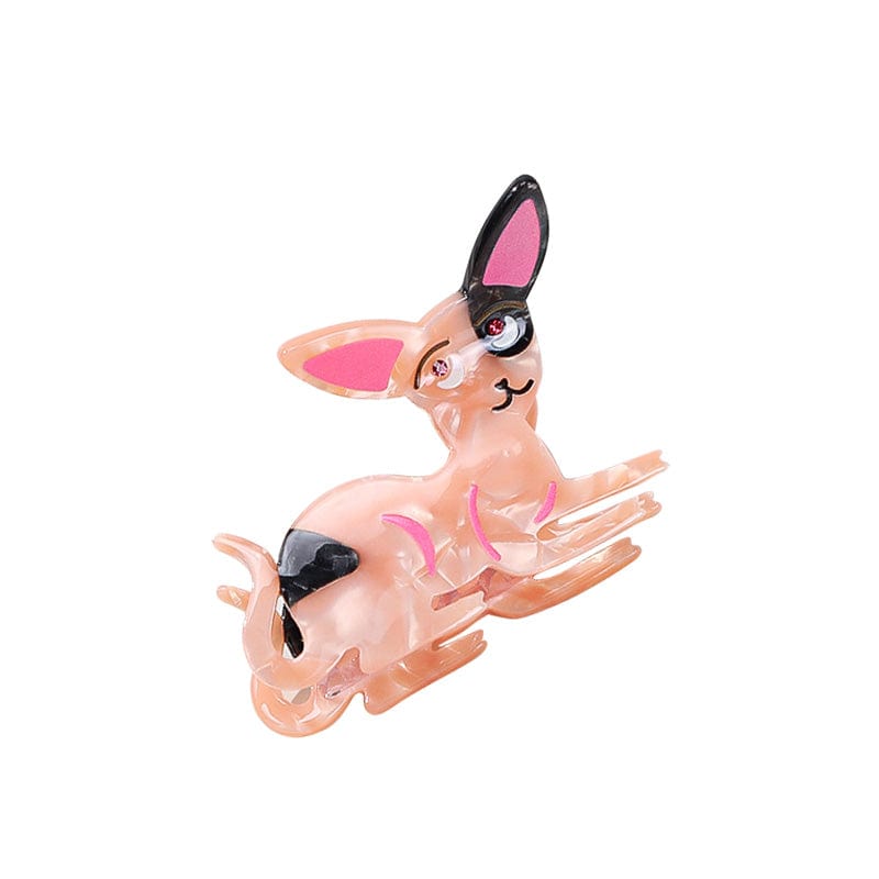 Small Pink Puppy Hair Claw | NueShiny