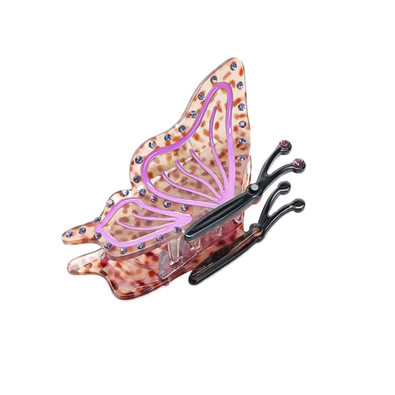 Medium Brown Butterfly Hair Claw | NueShiny